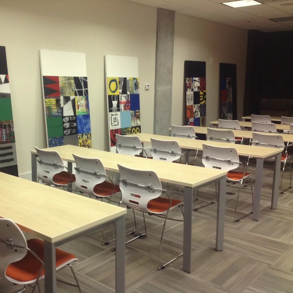 Empty learning room